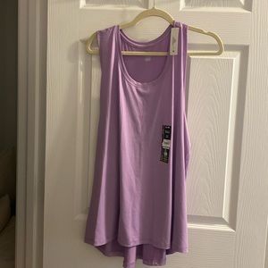 Purple workout tank top xxl